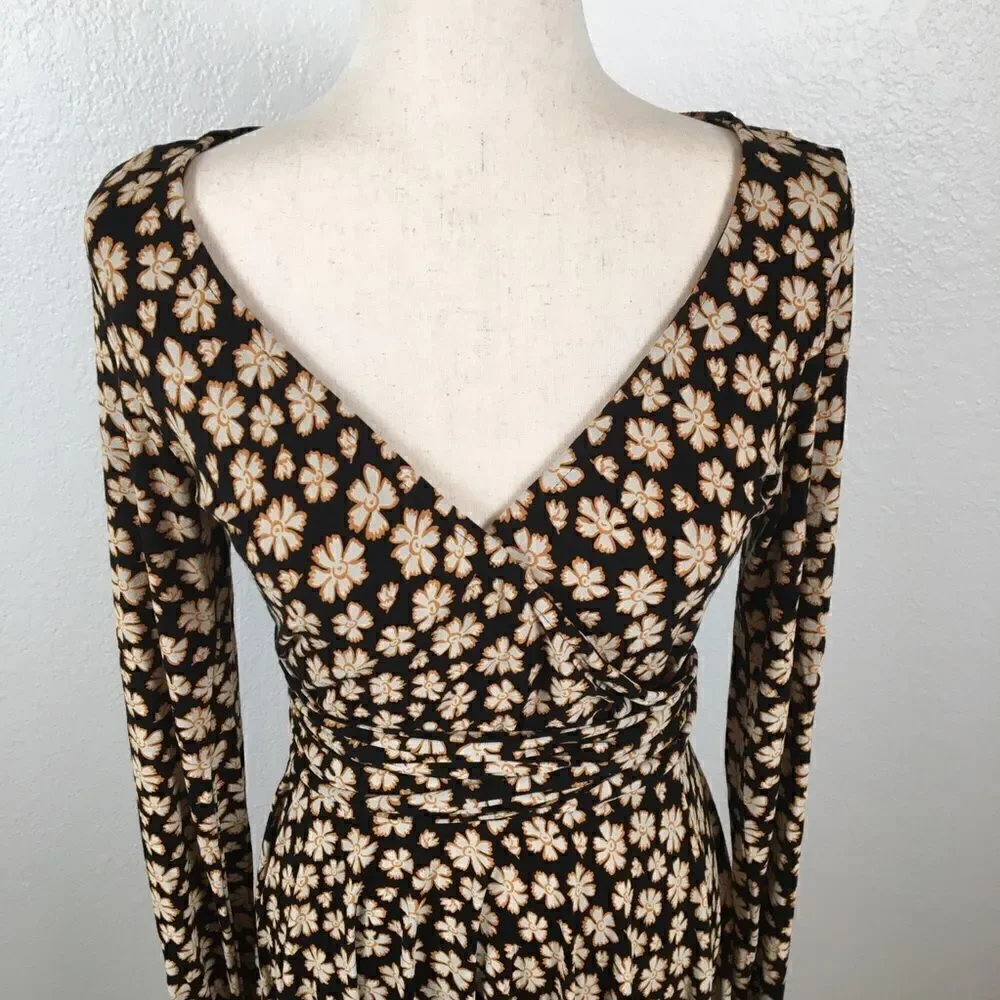 Free People Pradera faux wrap Daisy print mini dress XS‎